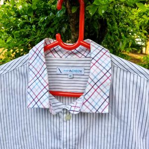 Striped Button-Down Shirt