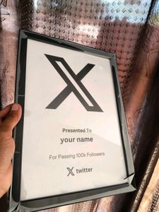 CUSTOMISABLE Twitter X Frame Premium Quality