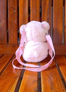 Pink Plush Lamb Bag