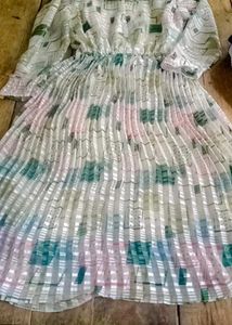 2 Combo Chic Floral Pleated Maxi Dress