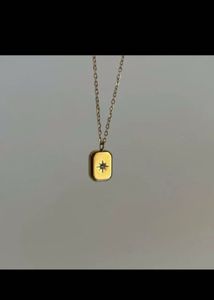 Gold Star Necklace + Snake Chain