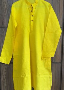 Yellow Cotton Kurta