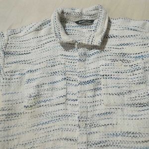 Unisex Striped Button-Down Shirt