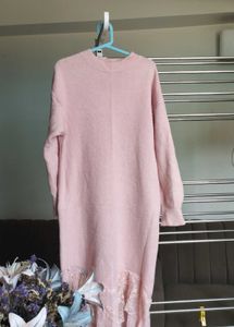 Pink Sweater dress.