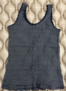 Striped Tank Top with Lace Trim