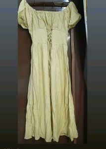 Yellow Off-Shoulder Dress 💛