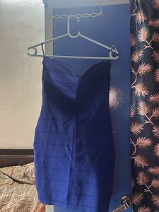 Blue Bodycon Mini Dress