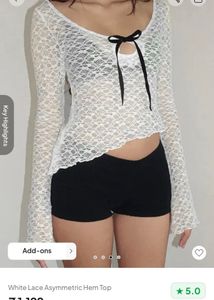 Newme Lace Asymmetric Top