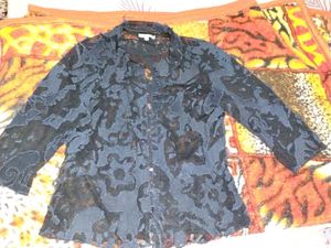 Sheer Floral Blouse