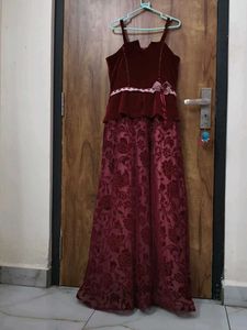 Elegant Maroon Dress