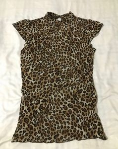 Zara animal Print Top Stretchable