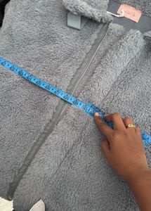 Cozy Grey Teddy Jacket