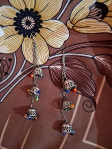 Statement Silver Earrings Set