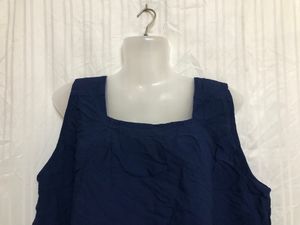 Blue Sleeveless Top