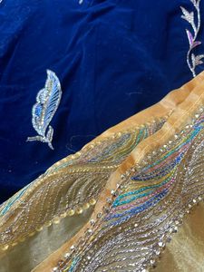 Velvet Zari Work Lehenga