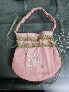 Pink Potli Pouch