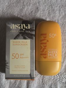 Asaya Sheer Milk Sunscreen SPF 50