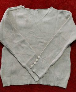 Button Sleeve Knit Top🌻