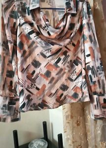 Abstract Print Blouse