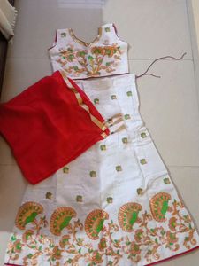 No.36 White Lehanga Choli