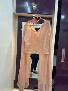 Lehenga Choli With Attached Sleeves Dupatta