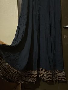 Elegant Navy Blue Maxi Dress