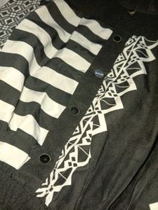 Patterned Black Dress