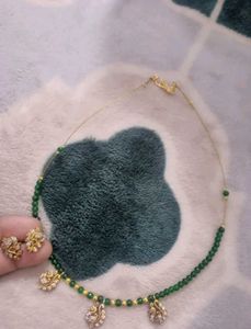 Green Beads Necklace