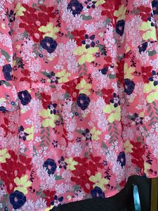 Pink Floral Top For Women Girls