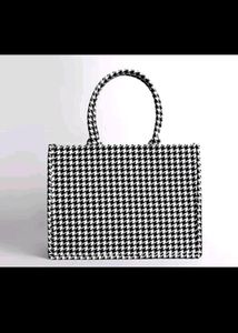 Black And White Chinese Tote Bag