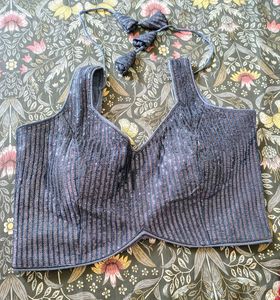 Sleeveless Saree Blouse