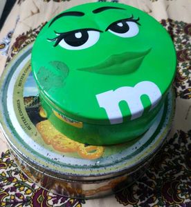 Vintage M&M's Green Candy Tin Empty Ti