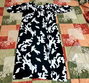 Abstract Print Dress