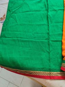Elegant Orange Saree