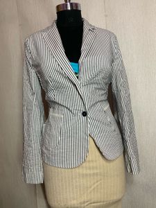 Striped Business Casual Blazer