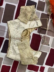 Orange Embroidered Lehenga Choli