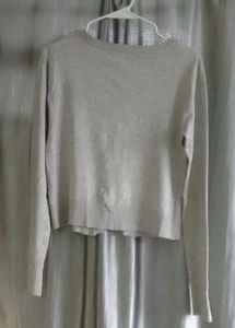 White Grey Sweater