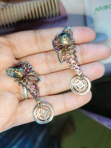 Elegant Ruby Earrings no flaw