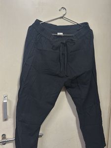 Casual Black Linen Pants