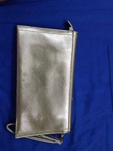 Metallic Bow Clutch
