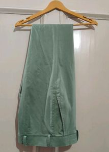 Celery Green Suit Pant With Waistcoat