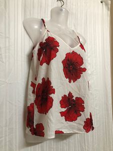 Dotti Red Flower Printed Top