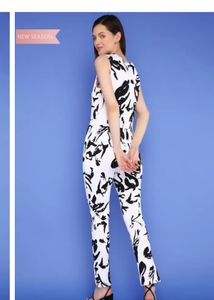 Black and white jumpsuit