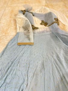 Heavy Wedding Gown With Jardosi And Stone Mix Work