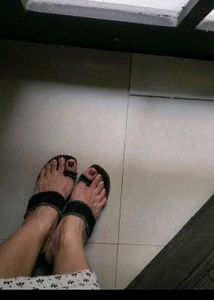 Used Denim Heels