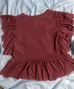 Ruffled Sparkle Top