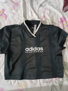 Adidas Black Crop Top
