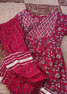 Rose Pink Sharara Set