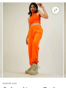 Tasty Burger Bae Orange Sweatpants
