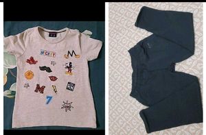 Branded top & jegging